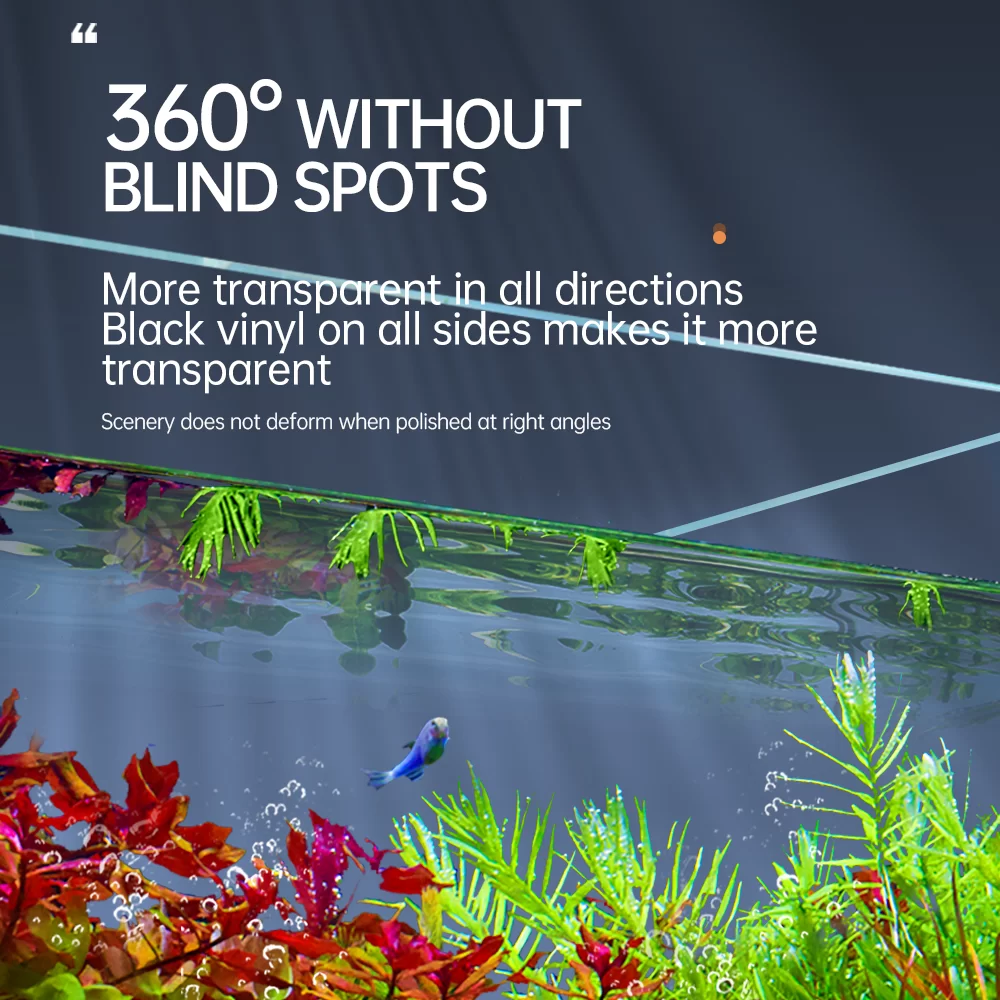 Ultra Clear Rimless Glass Aquarium - Black Glue Fish Tank - Bild 5