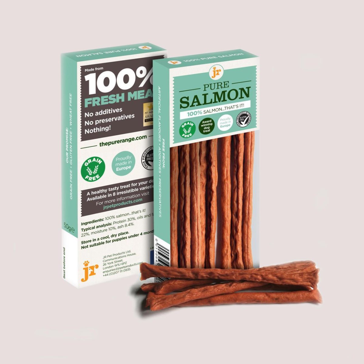 JR Pure Salmon Sticks 50g - Bild 2
