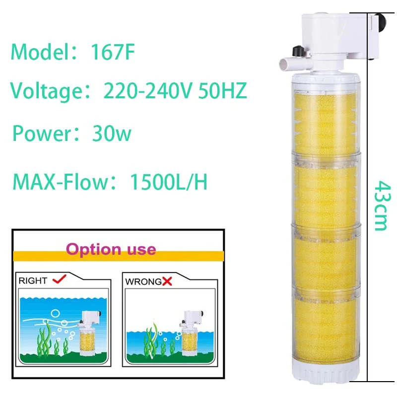RS-167F Submersible Power Filter 30W - Bild 3