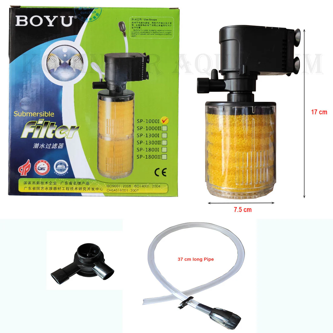 JAD SP-1000I 8W 300L/H 3 IN 1 INTERNAL SUBMERSIBLE FILTER - Bild 4