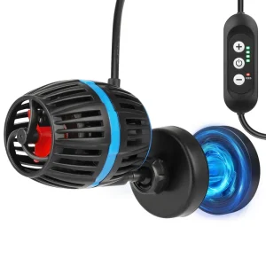 AQQA Magnetic Wave Maker With 4-Speed Adjustable Flow & Feeding Mode, For Freshwater Saltwater Tanks (8W 950GPH)