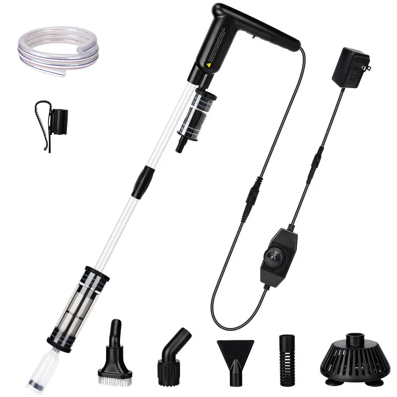 7-in-1 Upgraded DC 18W Electric Aquarium Vacuum Gravel Cleaner for Dirt Removal - Bild 2