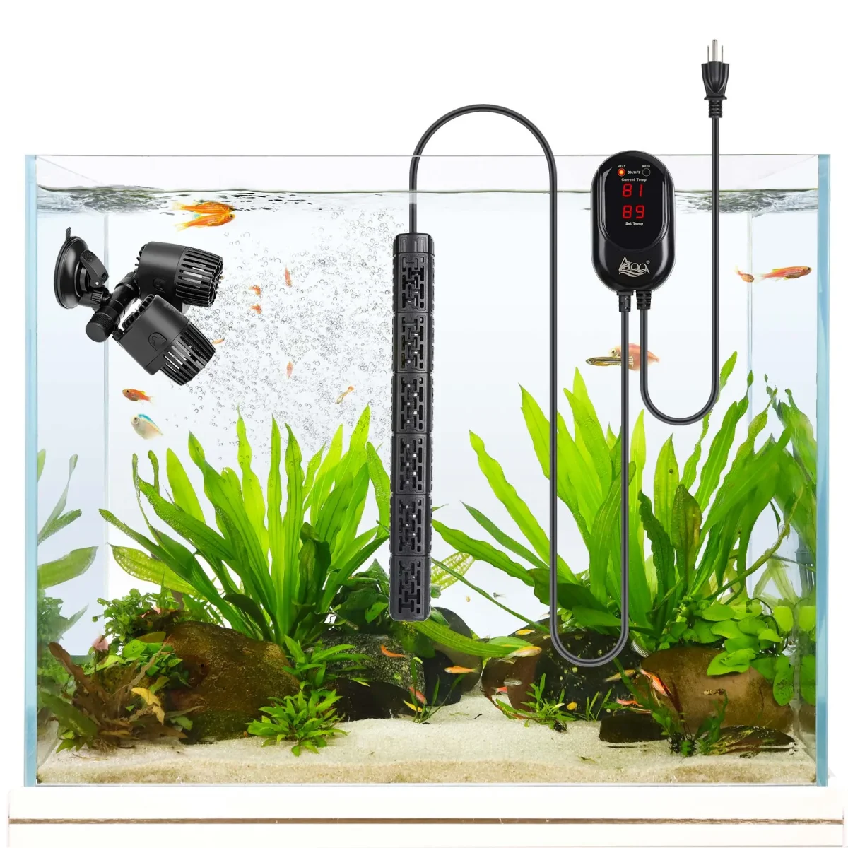 Fish Tank Heaters, 50W – 800W, 59℉ – 93℉, Auto Power-off - Bild 3