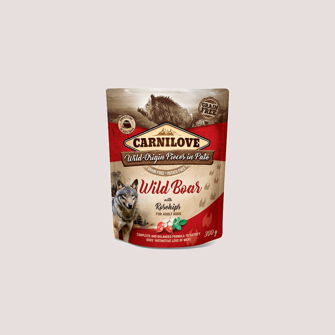 Carnilove Pouch of Wild Boar with Rosehips 300g