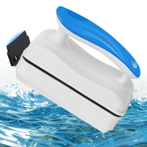 Aquarium Magnet Glass Cleaner, Algae Scraper For Glass/Acrylic (1/4″-2/3″ Thickness)