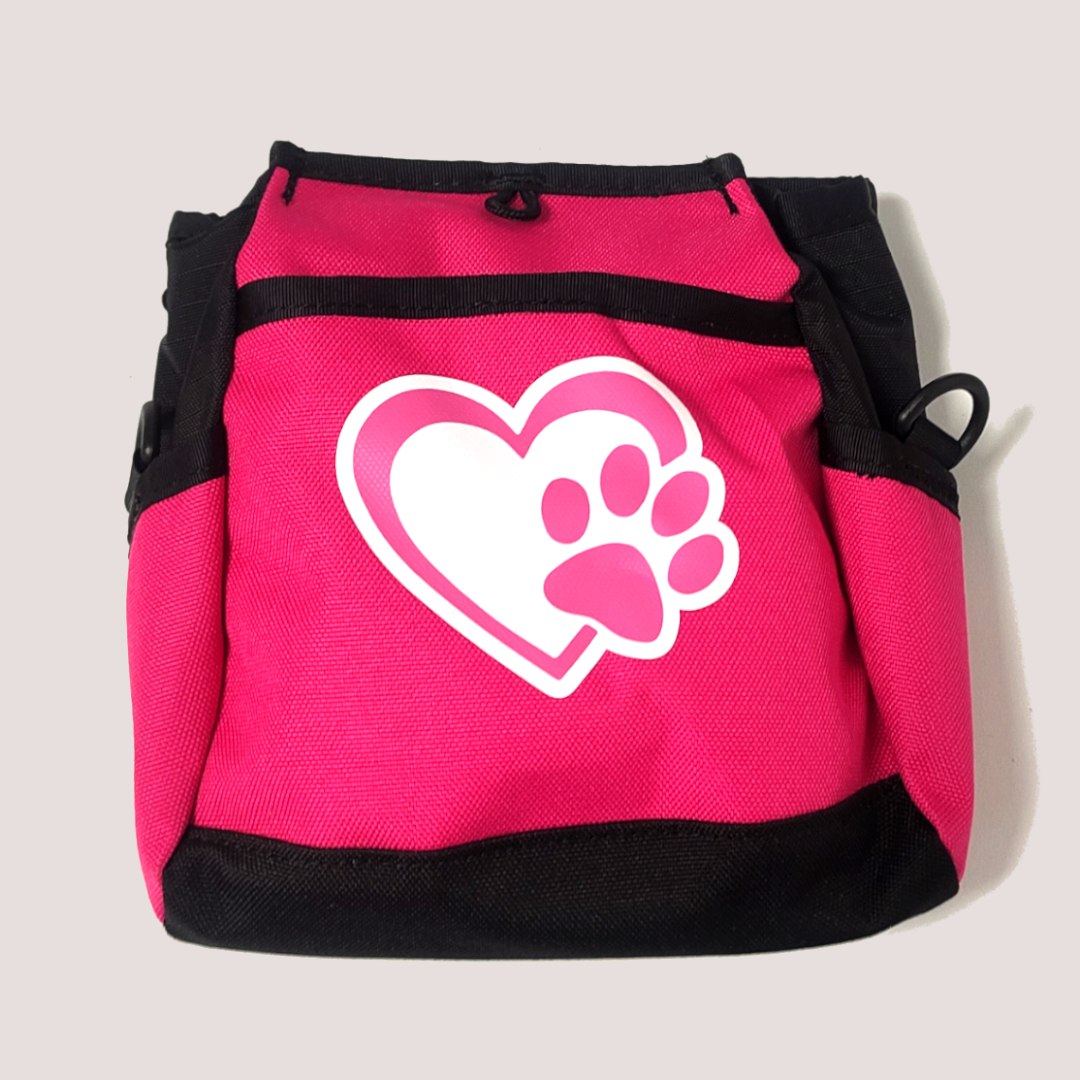Doggone Good Pink With Heart Motif Treat Pouch With Belt - Bild 2