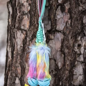 Faux fur bungee with SUM-PLAST spirall ball S