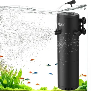 Aquarium Filter, 200GPH, for 40-80 Gallon Tanks (8W)