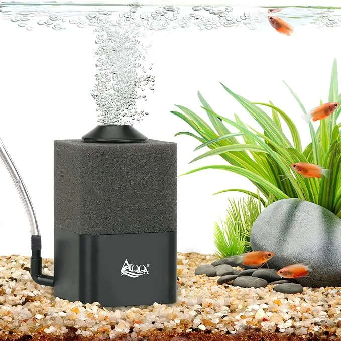 Ultra Quiet Aquarium Sponge Filter (5-20 Gallon) with Spare Sponge & Bio Ceramic Media Balls - Bild 2