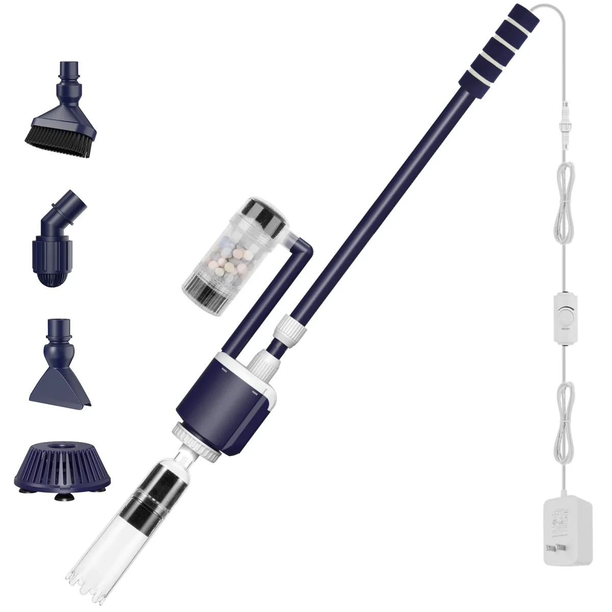 34W/600GPH Fish Tank Cleaner With Multi-Filtration Purifies Water Electric Cleaning Kit For Water Circulation - Bild 3