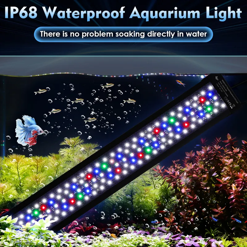24W IP68 Waterproof High Lumen Aquarium Plant Light for 12-18 Inch Fish Tank - Bild 6