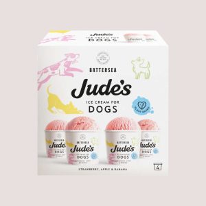 Judes Ice Cream Strawberry Apple & Banana For Dogs 4 Pack