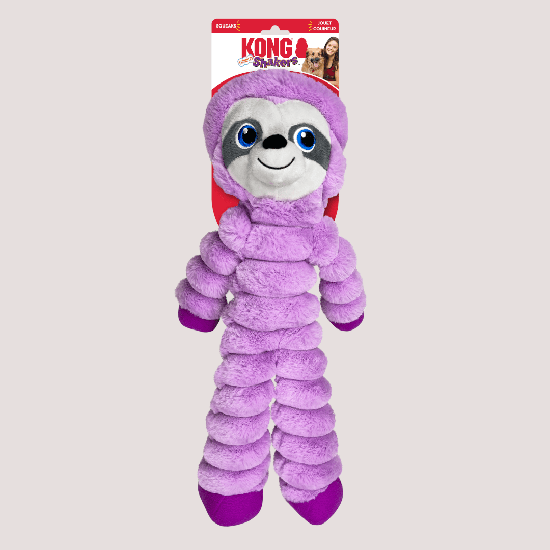 KONG Shakers Crumples Sloth Dog Toy