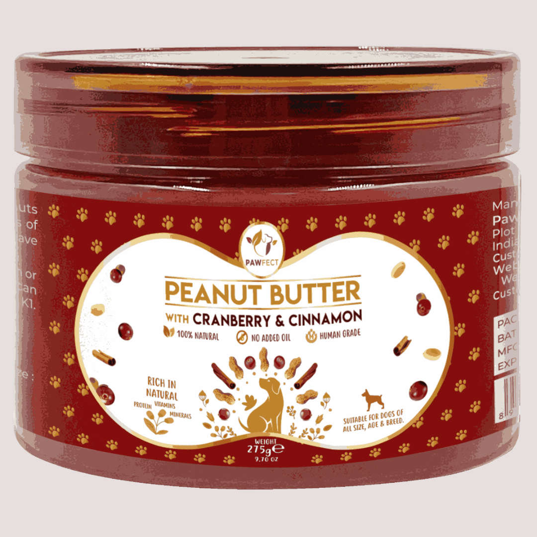Pawfect Peanut Butter With Cranberry & Cinnamon For Dogs 275g