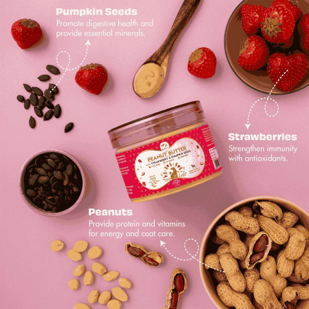 Pawfect Peanut Butter With Strawberry & Pumpkin For Dogs 275g - Bild 5