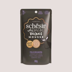 Schesir After Dark Adult Cat Mousse Chicken & Duck Cat Food 80g