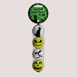 SportsPet Mini Spooky Bounce Balls 4pk