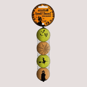 SportsPet Spooky Mini Bounce Balls 4pk