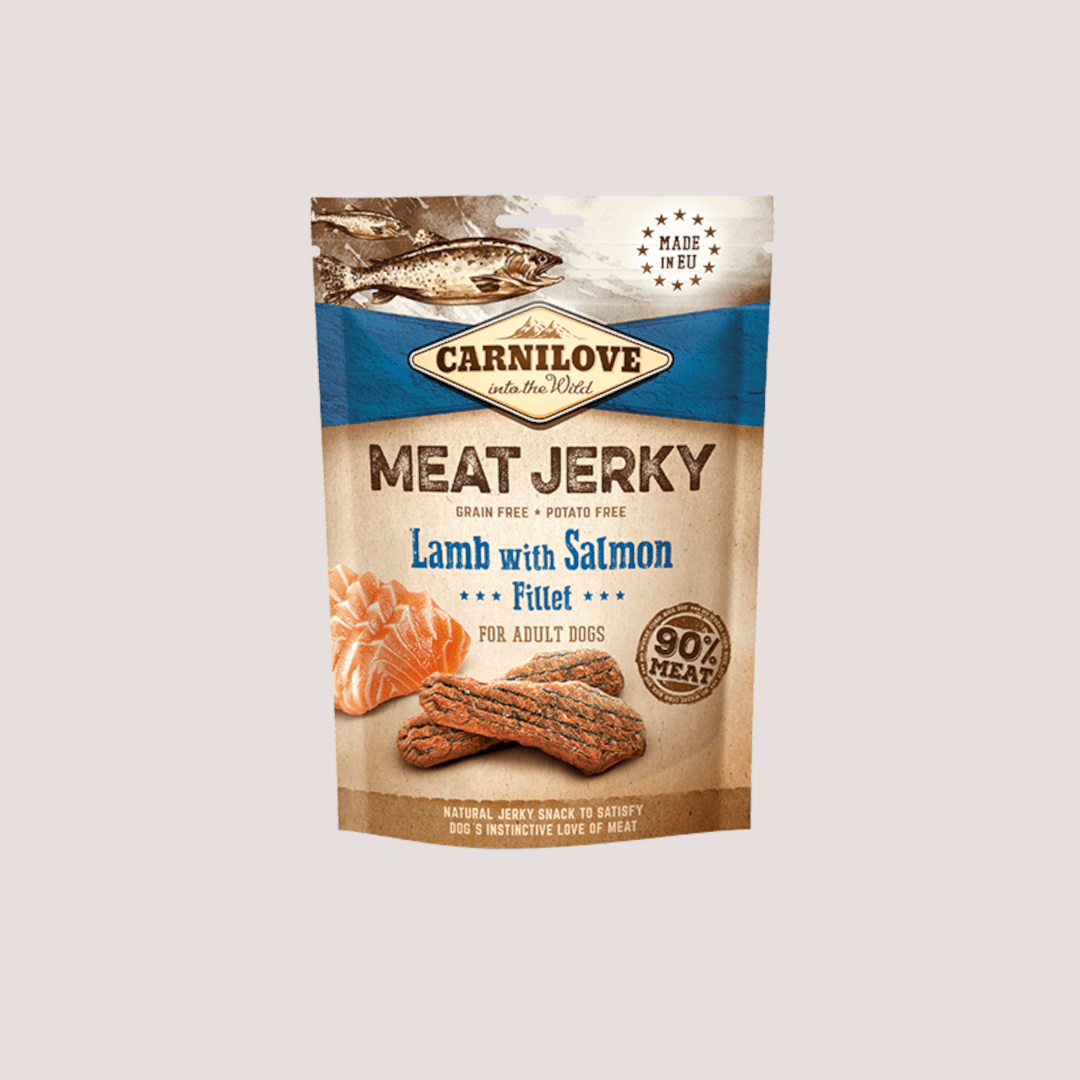 Carnilove Meat Jerky Lamb & Salmon Fillet Dog Treat 100g