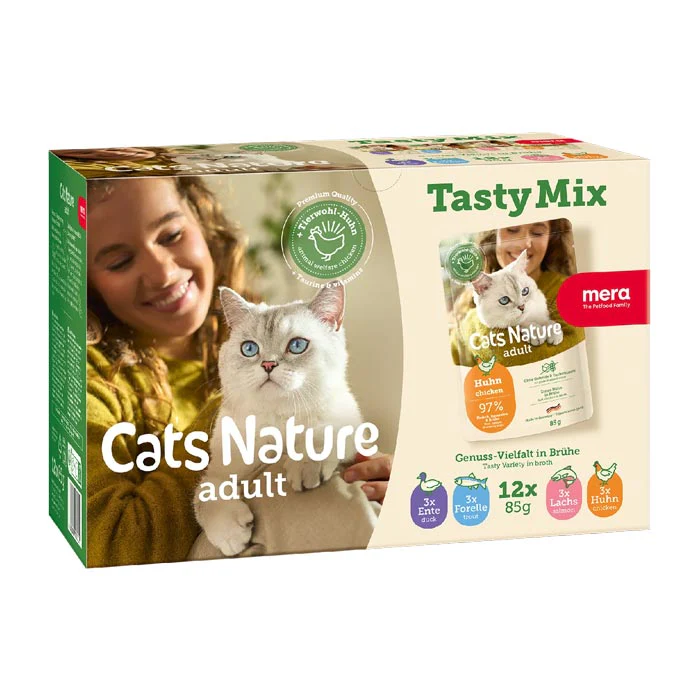 12x85 g Våtfoder mera Cats Nature Multibox