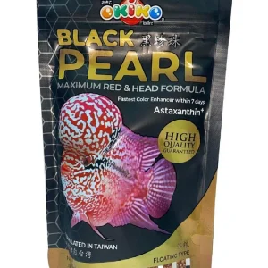 OKIKO Black Pearl flowerhorn Fish Food with Maximum red & Head Formula 100g