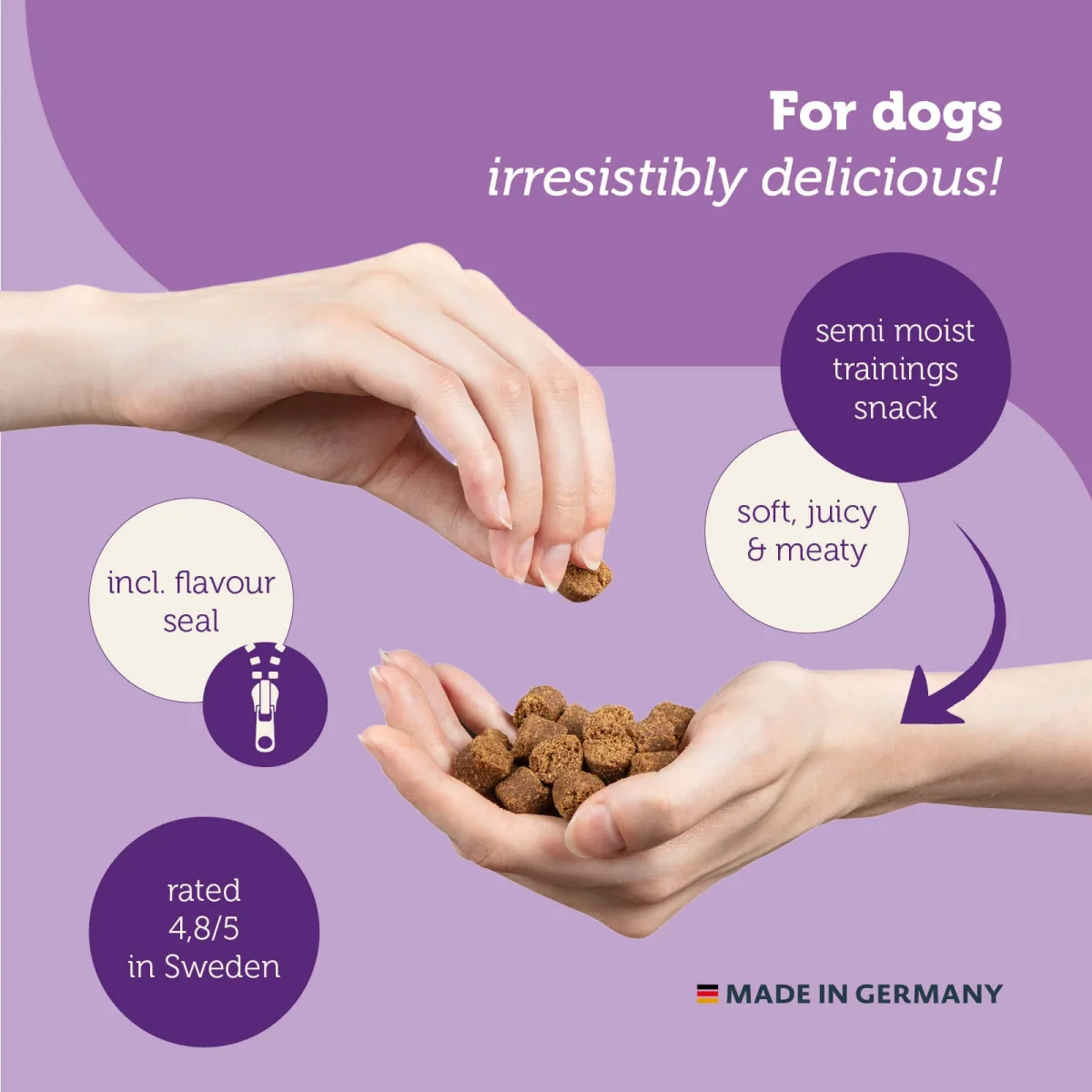 mera Snacker Insekt 200g - mjukare hundgodis - Bild 4