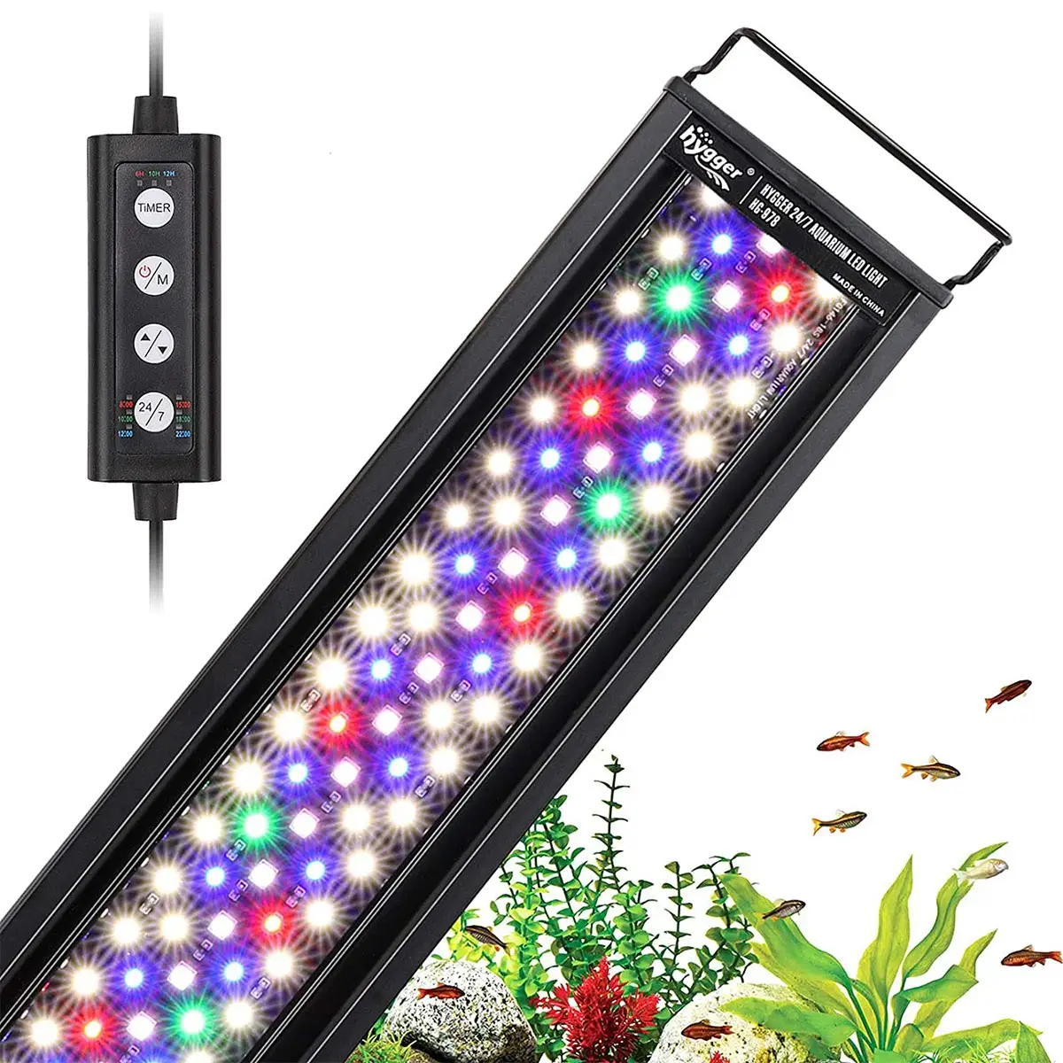 Hygger LED Full Spectrum Light 12" to 54"
