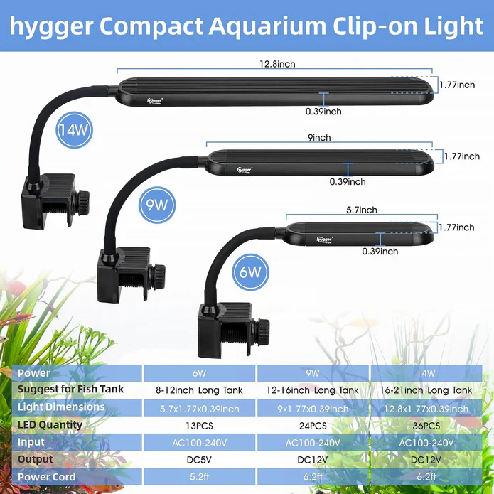 Hygger LED Light - Nano Clip-On - Bild 3