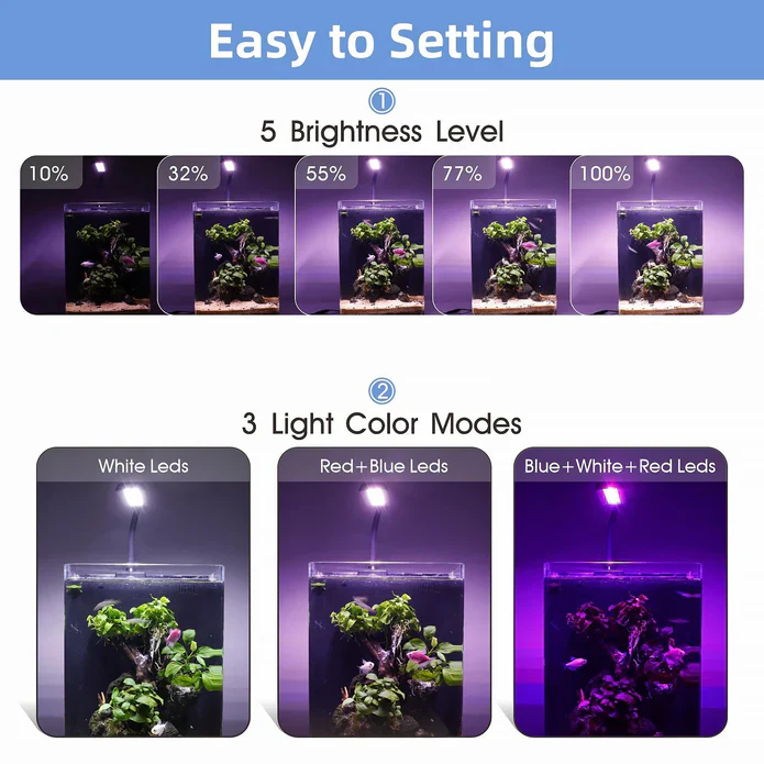 Hygger LED Light - Nano Clip-On - Bild 6