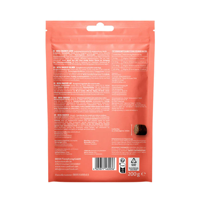mera Snacker Lax 200g - mjukare hundgodis - Bild 9