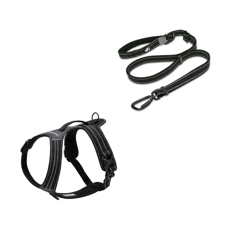 Ergonomisk Y-sele med Koppel – Svart - Bild 2