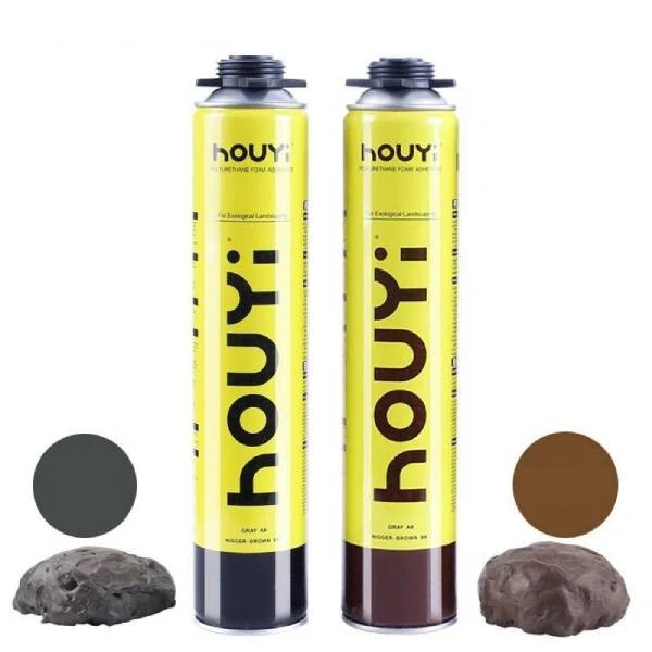 HOUYI Expanding foam glue in wood or stone color - 900gm - Bild 5