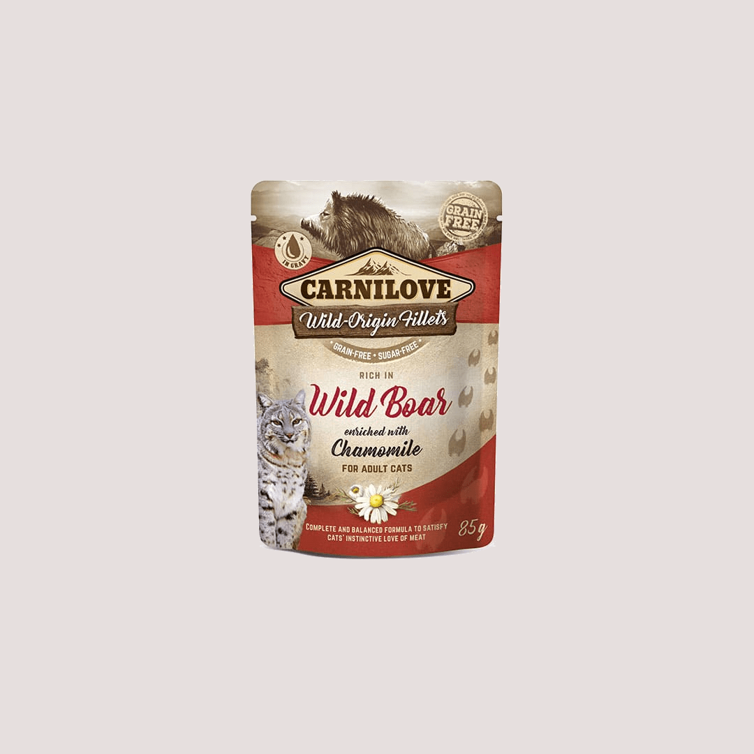 Carnilove Pouch Wild Boar with Camomile 85g – Cat Food